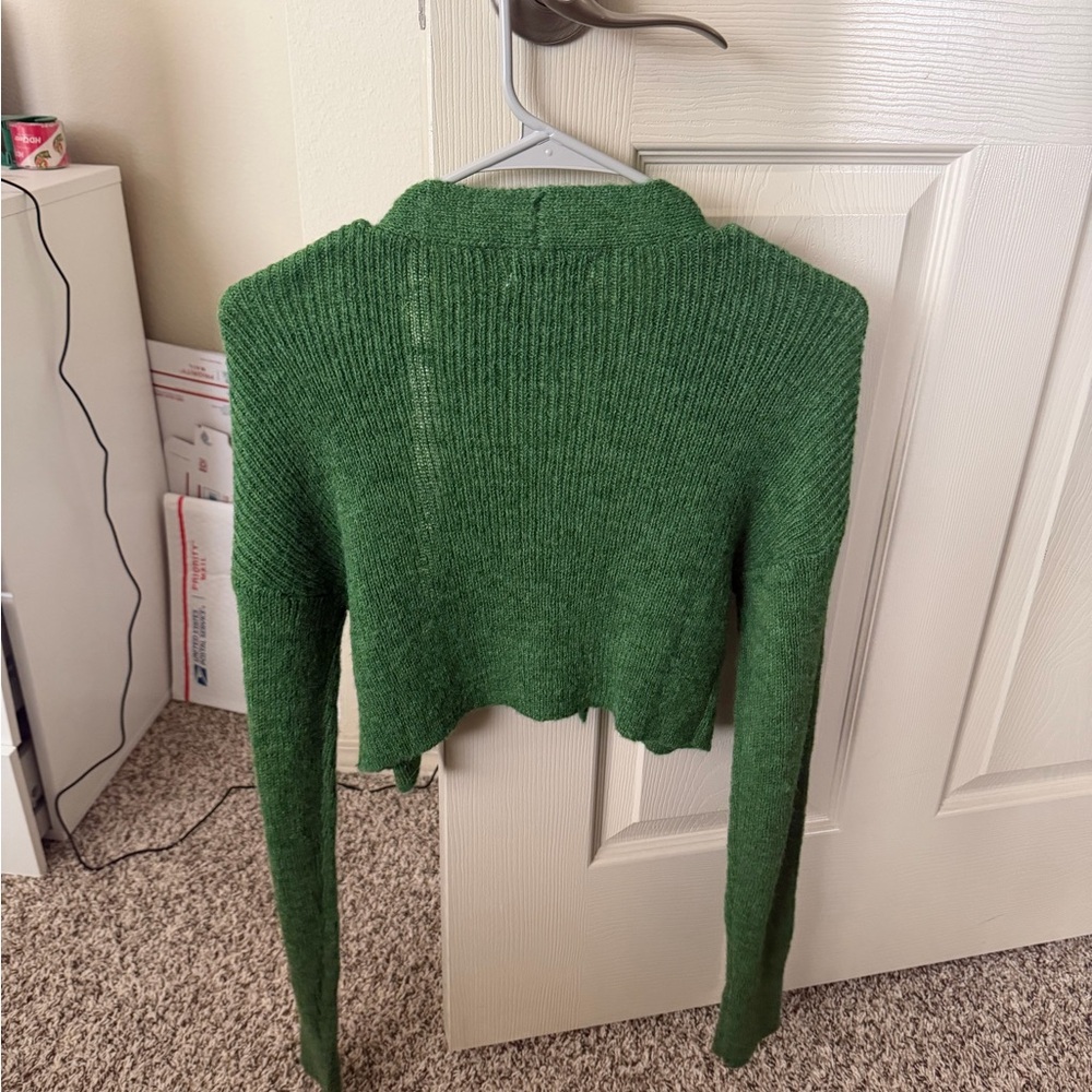 RIHOAS Green Button-Up Cardigan - Picture 3 of 5